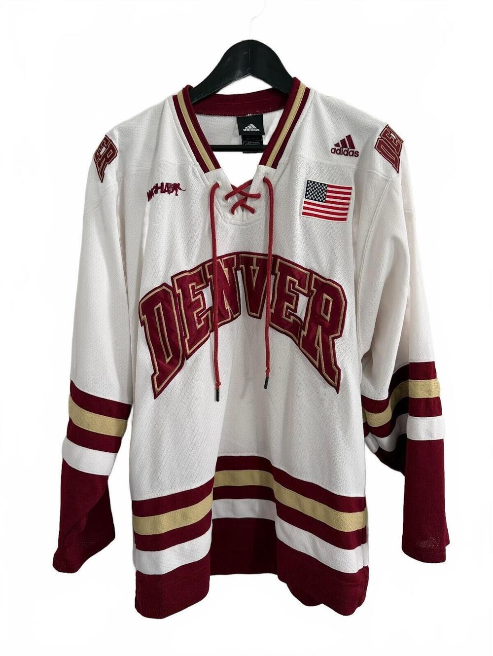 Denver University Pioneers Adidas Hockey Jersey Size Small